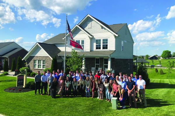 Fischer Homes interns on site.